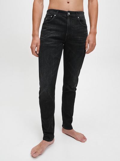 Calvin Klein Ruhák HU870191 | Calvin Klein Slim Tapered Férfi Farmernadrág Sötét Szürke